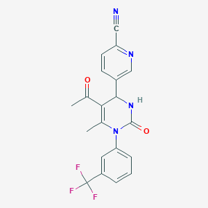 molecular formula C20H15F3N4O2 B2927917 BAY-678 racemate CAS No. 675103-35-2