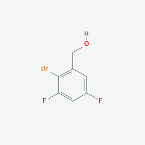 molecular formula C7H5BrF2O B2927928 (2-Bromo-3,5-difluorophenyl)methanol CAS No. 1256081-83-0