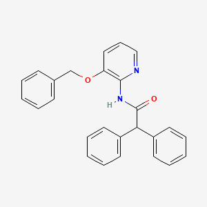 molecular formula C26H22N2O2 B2927935 N-[3-(benzyloxy)pyridin-2-yl]-2,2-diphenylacetamide CAS No. 1022401-41-7
