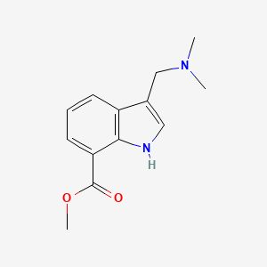 molecular formula C13H16N2O2 B2927942 Methyl 3-((dimethylamino)methyl)-1H-indole-7-carboxylate CAS No. 312915-01-8