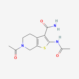 2-acetamido-6-acetyl-5,7-dihydro-4H-thieno[2,3-c]pyridine-3-carboxamide