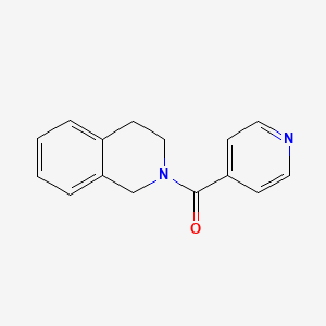 molecular formula C15H14N2O B2927968 2-(pyridine-4-carbonyl)-1,2,3,4-tetrahydroisoquinoline CAS No. 120848-75-1