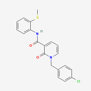 1-(4-chlorobenzyl)-N-(2-(methylthio)phenyl)-2-oxo-1,2-dihydropyridine-3-carboxamide
