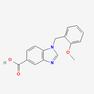 1-[(2-methoxyphenyl)methyl]-1H-1,3-benzodiazole-5-carboxylic acid