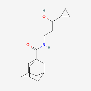 molecular formula C17H27NO2 B2927978 N-(3-cyclopropyl-3-hydroxypropyl)adamantane-1-carboxamide CAS No. 1421525-72-5