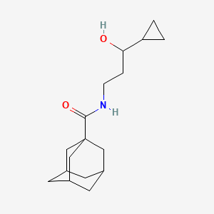 (3r,5r,7r)-N-(3-cyclopropyl-3-hydroxypropyl)adamantane-1-carboxamide