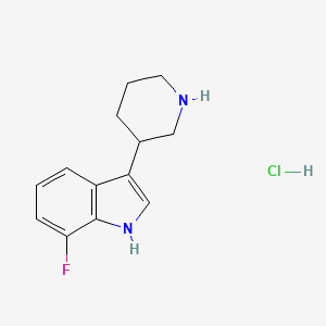 7-Fluoro-3-(piperidin-3-yl)-1h-indole hydrochloride