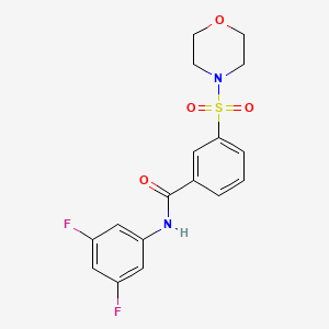 N-(3,5-difluorophenyl)-3-(morpholinosulfonyl)benzamide