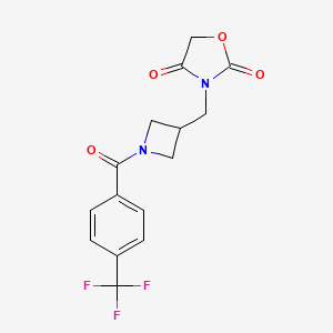 3-((1-(4-(Trifluoromethyl)benzoyl)azetidin-3-yl)methyl)oxazolidine-2,4-dione