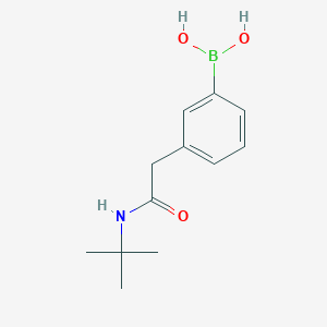 molecular formula C12H18BNO3 B2927999 3-[(tert-Butylcarbamoyl)methyl]phenylboronic acid CAS No. 2377605-71-3