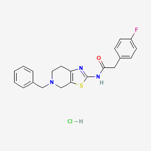 N-(5-benzyl-4,5,6,7-tetrahydrothiazolo[5,4-c]pyridin-2-yl)-2-(4-fluorophenyl)acetamide hydrochloride