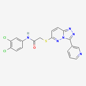 N-(3,4-dichlorophenyl)-2-((3-(pyridin-3-yl)-[1,2,4]triazolo[4,3-b]pyridazin-6-yl)thio)acetamide