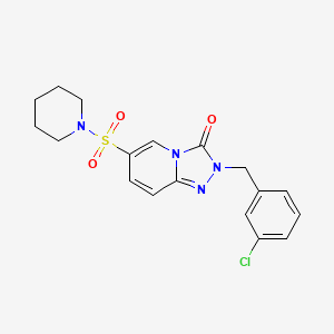 2-(3-chlorobenzyl)-6-(piperidin-1-ylsulfonyl)-[1,2,4]triazolo[4,3-a]pyridin-3(2H)-one