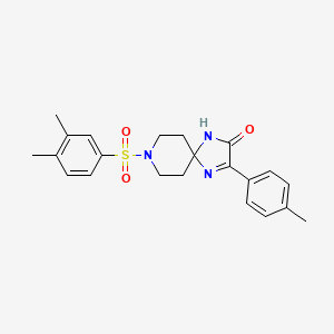 8-((3,4-Dimethylphenyl)sulfonyl)-3-(p-tolyl)-1,4,8-triazaspiro[4.5]dec-3-en-2-one
