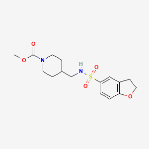Methyl 4-((2,3-dihydrobenzofuran-5-sulfonamido)methyl)piperidine-1-carboxylate