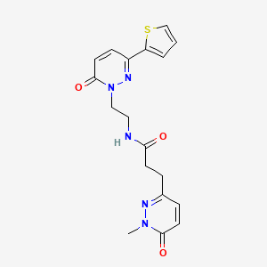 3-(1-methyl-6-oxo-1,6-dihydropyridazin-3-yl)-N-(2-(6-oxo-3-(thiophen-2-yl)pyridazin-1(6H)-yl)ethyl)propanamide