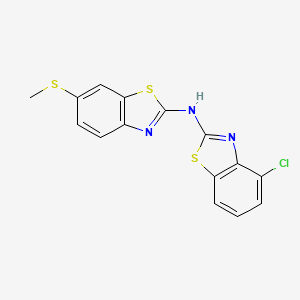 4-chloro-N-(6-(methylthio)benzo[d]thiazol-2-yl)benzo[d]thiazol-2-amine