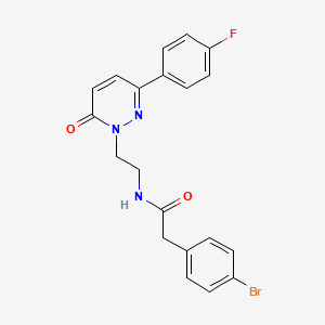 2-(4-bromophenyl)-N-(2-(3-(4-fluorophenyl)-6-oxopyridazin-1(6H)-yl)ethyl)acetamide