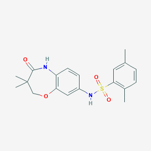 N-(3,3-dimethyl-4-oxo-2,3,4,5-tetrahydrobenzo[b][1,4]oxazepin-8-yl)-2,5-dimethylbenzenesulfonamide