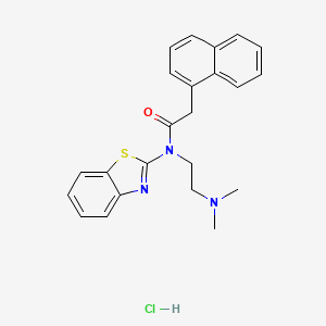 N-(benzo[d]thiazol-2-yl)-N-(2-(dimethylamino)ethyl)-2-(naphthalen-1-yl)acetamide hydrochloride