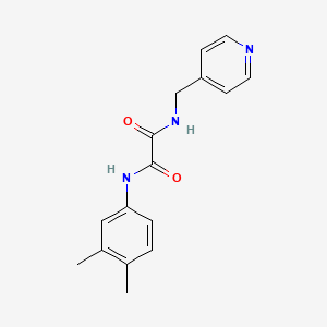 molecular formula C16H17N3O2 B2928073 N1-(3,4-dimethylphenyl)-N2-(pyridin-4-ylmethyl)oxalamide CAS No. 331637-23-1