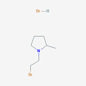 molecular formula C7H15Br2N B2928085 1-(2-溴乙基)-2-甲基吡咯烷；氢溴酸盐 CAS No. 2287335-34-4