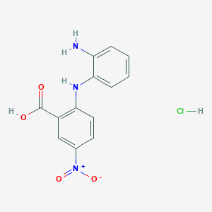 2-(2-Aminoanilino)-5-nitrobenzenecarboxylic acid hydrachloride