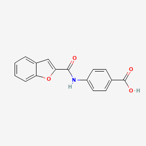 molecular formula C16H11NO4 B2928098 4-(Benzofuran-2-carboxamido)benzoic acid CAS No. 308298-71-7