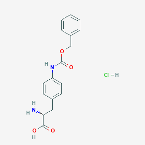 (2R)-2-Amino-3-[4-(phenylmethoxycarbonylamino)phenyl]propanoic acid;hydrochloride