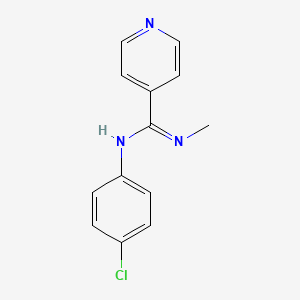 N-(4-chlorophenyl)-N'-methyl-4-pyridinecarboximidamide