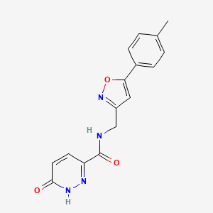 6-oxo-N-((5-(p-tolyl)isoxazol-3-yl)methyl)-1,6-dihydropyridazine-3-carboxamide