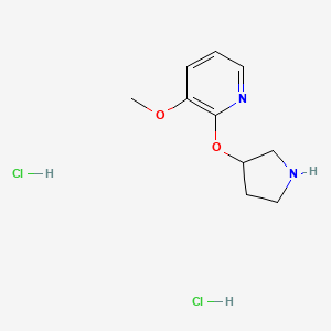 3-Methoxy-2-(pyrrolidin-3-yloxy)pyridinedihydrochloride