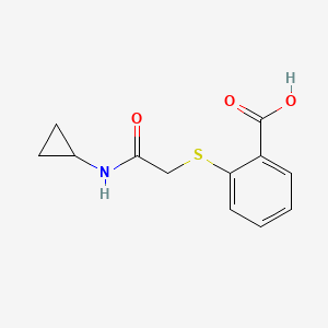 2-{[(Cyclopropylcarbamoyl)methyl]sulfanyl}benzoic acid