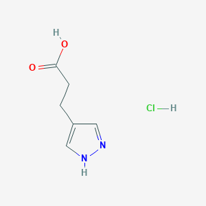 3-(1H-pyrazol-4-yl)propanoic acid hydrochloride
