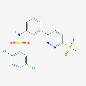 2,5-dichloro-N-(3-(6-(methylsulfonyl)pyridazin-3-yl)phenyl)benzenesulfonamide