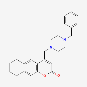 4-((4-benzylpiperazin-1-yl)methyl)-6,7,8,9-tetrahydro-2H-benzo[g]chromen-2-one