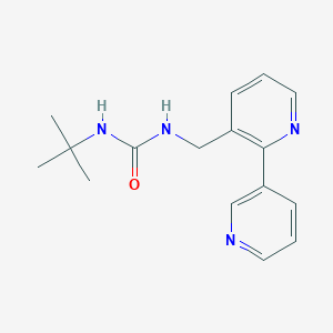 molecular formula C16H20N4O B2928170 1-([2,3'-Bipyridin]-3-ylmethyl)-3-(tert-butyl)urea CAS No. 2034441-13-7