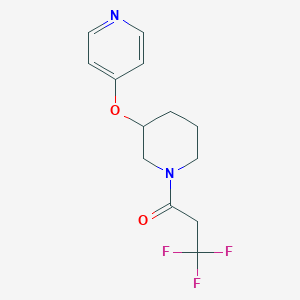 3,3,3-Trifluoro-1-(3-(pyridin-4-yloxy)piperidin-1-yl)propan-1-one