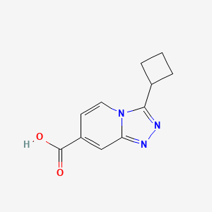3-Cyclobutyl-[1,2,4]triazolo[4,3-a]pyridine-7-carboxylic acid