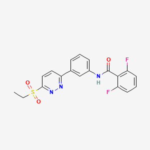 N-(3-(6-(ethylsulfonyl)pyridazin-3-yl)phenyl)-2,6-difluorobenzamide