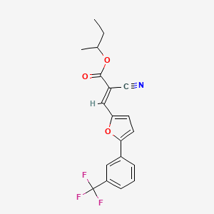 (E)-sec-butyl 2-cyano-3-(5-(3-(trifluoromethyl)phenyl)furan-2-yl)acrylate
