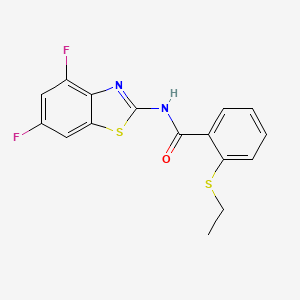 N-(4,6-difluorobenzo[d]thiazol-2-yl)-2-(ethylthio)benzamide
