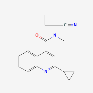 N-(1-cyanocyclobutyl)-2-cyclopropyl-N-methylquinoline-4-carboxamide