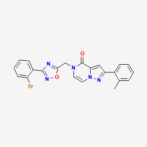 5-((3-(2-bromophenyl)-1,2,4-oxadiazol-5-yl)methyl)-2-(o-tolyl)pyrazolo[1,5-a]pyrazin-4(5H)-one
