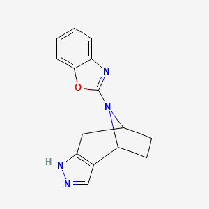 2-(4,5,11-Triazatricyclo[6.2.1.02,6]undeca-2(6),3-dien-11-yl)-1,3-benzoxazole
