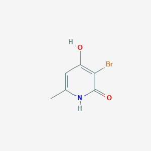 molecular formula C6H6BrNO2 B2928235 3-bromo-4-hydroxy-6-methylpyridin-2(1H)-one CAS No. 63897-14-3