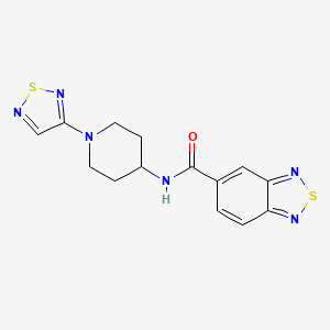 N-(1-(1,2,5-thiadiazol-3-yl)piperidin-4-yl)benzo[c][1,2,5]thiadiazole-5-carboxamide