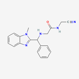 N-(Cyanomethyl)-2-[[(1-methylbenzimidazol-2-yl)-phenylmethyl]amino]acetamide