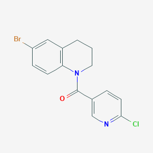 6-Bromo-1-(6-chloropyridine-3-carbonyl)-1,2,3,4-tetrahydroquinoline