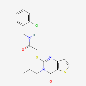 N-(2-chlorobenzyl)-2-[(4-oxo-3-propyl-3,4-dihydrothieno[3,2-d]pyrimidin-2-yl)sulfanyl]acetamide